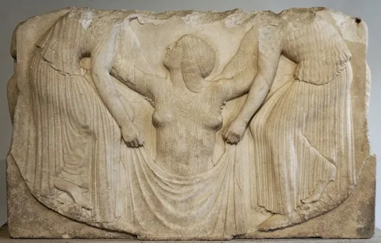 Central Panel (c. 400s BC), Ludovisi Throne, Palazzo Altemps